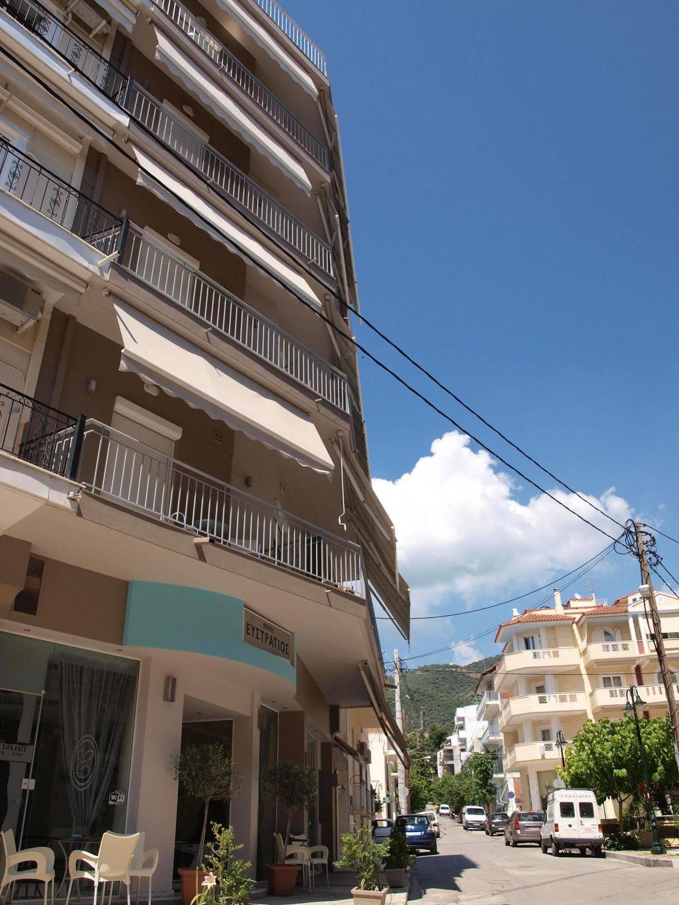 Efstratios Hotel Loutra Edipsou  ภายนอก รูปภาพ